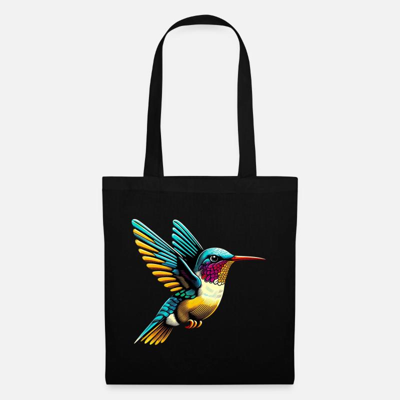 Kolibri - Stoffbeutel - Schwarz