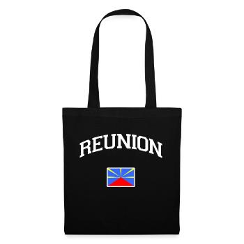 Drapeau Réunion -974 - Kreyol Sat - Sac en tissu - noir - Devant