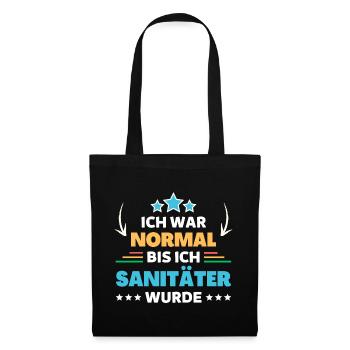 J’étais normale jusqu’à ce que je devienne ambulancière - Sac en tissu - noir - Devant