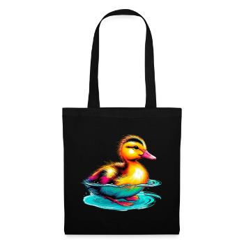 Caneton Canard Canard - Sac en tissu - noir - Devant