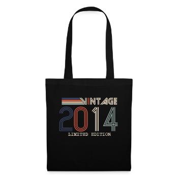 Vintage 2014 Anniversary Gift - Vintage 2014 - Tote Bag - black - Front