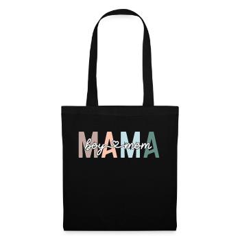 Mama Boy Mom Retro Mother's Day - Tote Bag - black - Front
