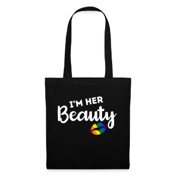 LGBT Pride Rainbow Couples Lesbians I'm Her Beauty - Tote Bag - black - Front