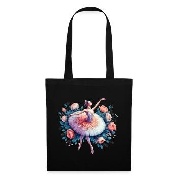Ballet dancer with tutu - Tote Bag - black - Front