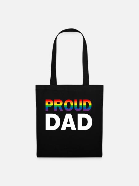 Proud Dad Pride - Stoffbeutel - Schwarz