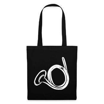 Dessin de cor français - Sac en tissu - noir - Devant