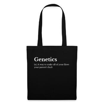 Genetics funny definition - Inheritance joke - Tote Bag - black - Front
