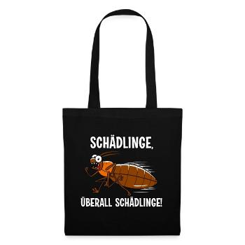 Schädlinge - Stoffbeutel - Schwarz - Vorne