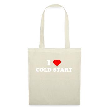 J’adore le démarrage à froid - Sac en tissu - nature - Devant