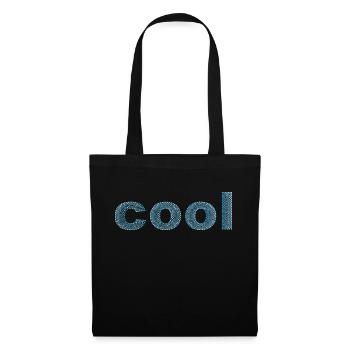 The word "cool" dotted - Tote Bag - black - Front
