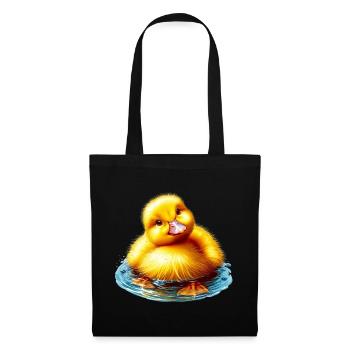 Caneton Canard Canard Canard - Sac en tissu - noir - Devant