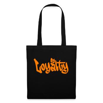 Streetwear urbain « fidélité » Unisexe / Noir Orange - Sac en tissu - noir - Devant