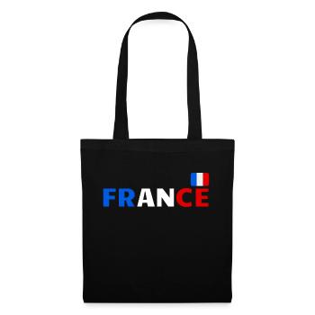 France drapeau fans France équipes supporteurs - Sac en tissu - noir - Devant