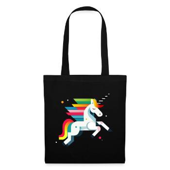 Magic Unicorn – Colorful Design - Tote Bag - black - Front