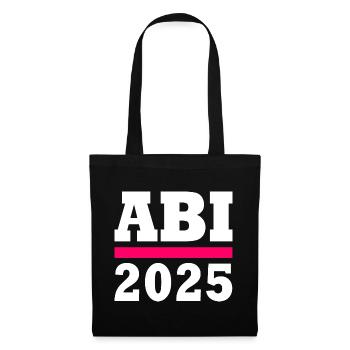 Abi 2025 - Stoffbeutel - Schwarz - Vorne