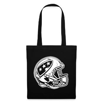 Football Helm - Stoffbeutel - Schwarz - Vorne