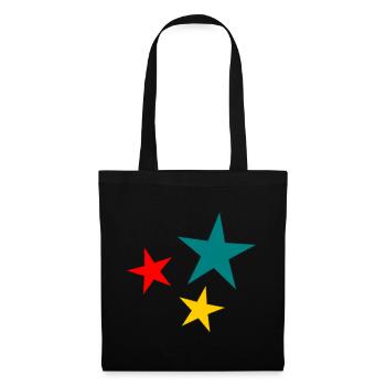 ETOILE. NOËL. JOYEUX NOËL. MERRY CHRISTMAS - Sac en tissu - noir - Devant