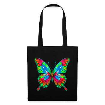 Schmetterling - Stoffbeutel - Schwarz - Vorne