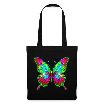 Schmetterling - Stoffbeutel - Schwarz - Vorne