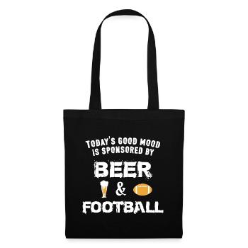 Beer And Football - Tote Bag - black - Front