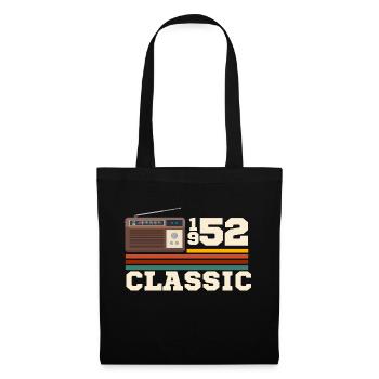 Anniversaire 1952 retro classic - Sac en tissu - noir - Devant