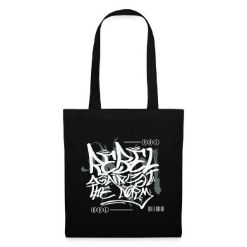 Graffiti urbain streetwear - Sac en tissu - noir - Devant