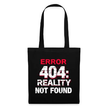 Erreur : Réalité introuvable - Sac en tissu - noir - Devant