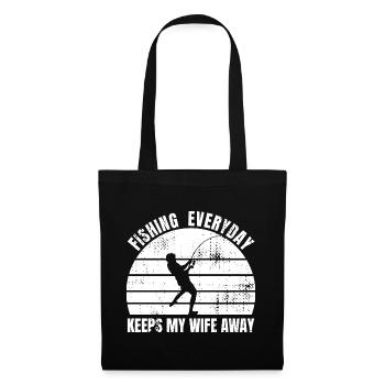 Angler Joke - Tote Bag - black - Front