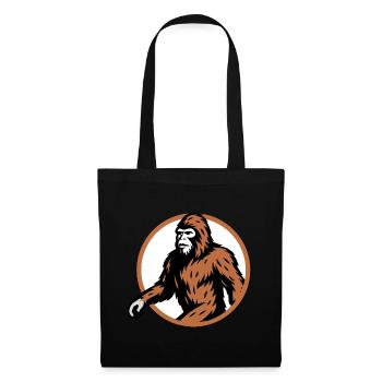 Bigfoot mysterious cryptid creature art - Tote Bag - black - Front