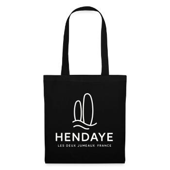 Motif Nature hendaye - Sac en tissu - noir - Devant