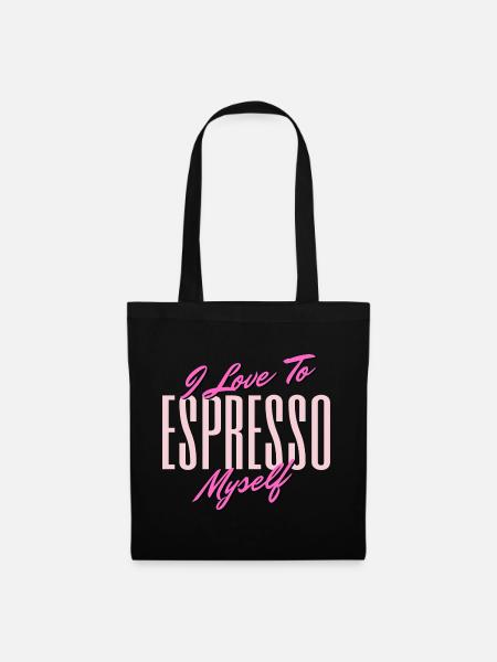 Express Love Selbstzitat Design - Stoffbeutel - Schwarz
