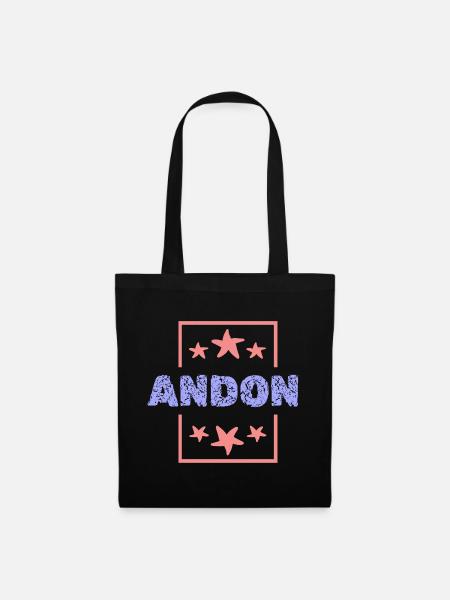 Andon - Stoffbeutel - Schwarz