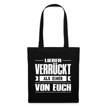 Funny Sayings Fun Outfits Irony Sarcasm - Tote Bag - black - Front