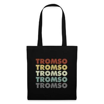 Tromso - Norway - Norge - Norwegen - Skandinavien - Stoffbeutel - Schwarz - Vorne