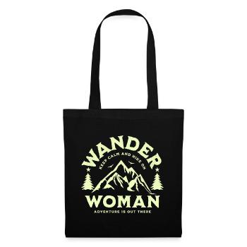 Femme errante - Sac en tissu - noir - Devant