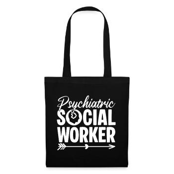 Social Worker Quota Psychiatric Social Work - Tote Bag - black - Front