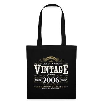 20th Birthday Vintage January Vintage 2006 - Tote Bag - black - Front