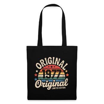 1977 Vintage Édition limitée Cadeau 1977 - Sac en tissu - noir - Devant