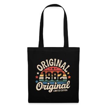 1982 Vintage Édition limitée Cadeau 1982 - Sac en tissu - noir - Devant