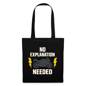 Why we ride motorcycles, - Tote Bag - black - Front