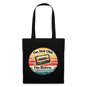 I'm not old, I'm retro - Tote Bag - black - Front