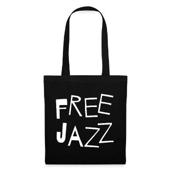 Free Jazz Bold Typography Tee - Tote Bag - black - Front