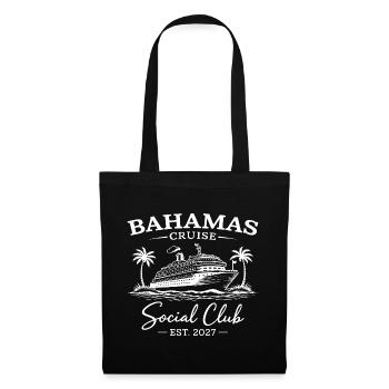 Bahamas Cruise Social Club Est 2027 - Stoffbeutel - Schwarz - Vorne