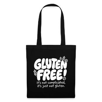 Gluten Free simply explained Humor - Tote Bag - black - Front