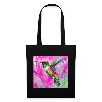 colibri - Sac en tissu - noir - Devant