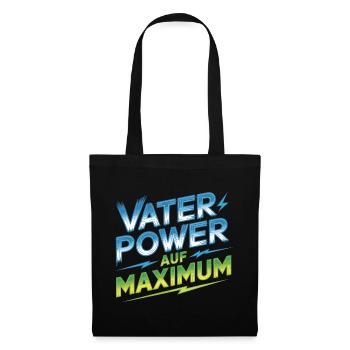 Père Pouvoir Au Maximum Don Père Père Enfants - Sac en tissu - noir - Devant