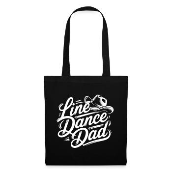 Line Dance Dad - Script Logo - Tote Bag - black - Front
