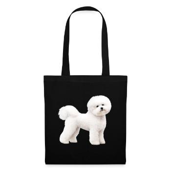 Bichon Frisé réaliste - Sac en tissu - noir - Devant