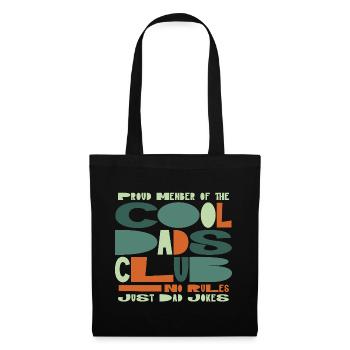 Cool Dads Club - Papa Vatertag Geschenk - Stoffbeutel - Schwarz - Vorne