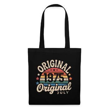 Original Juillet 1975 Anniversaire Vintage Retro - Sac en tissu - noir - Devant